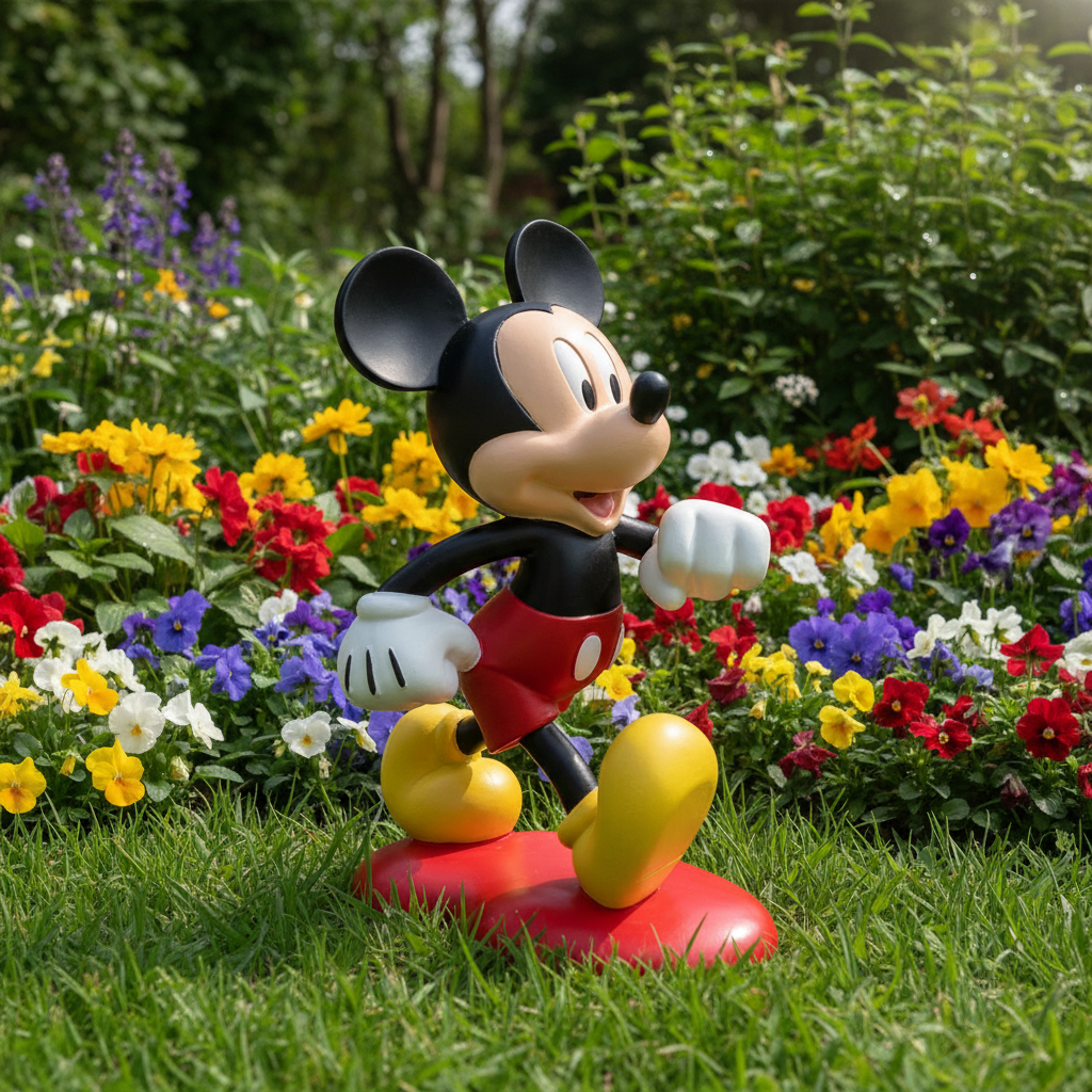 Statuetta Topolino Che Cammina 3d