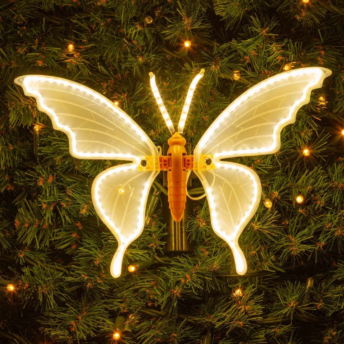 Farfalla luminosa LED 30 cm – 156 SMD Bianco Caldo - Perrone Shop