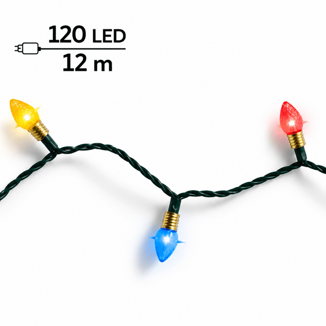 Catena Luminosa 120 LED Multicolore 12 m | Kaemingk - Perrone Shop