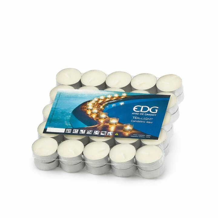Set 50 Candele lumino Tea Light EDG