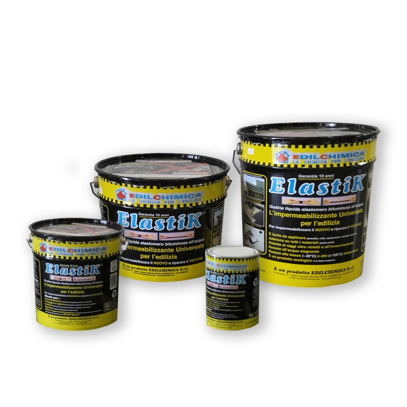 Guaina liquida bituminosa impermeabilizzante Elastik Edilchimica