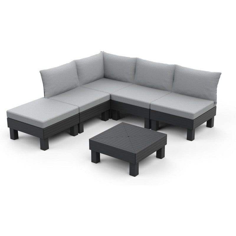 Elements Lounge Set 5 Posti Grafite