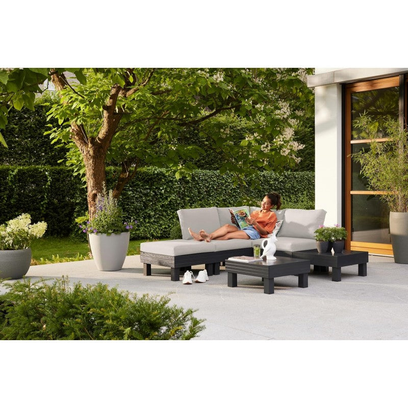 Elements Lounge Set 5 Posti Grafite