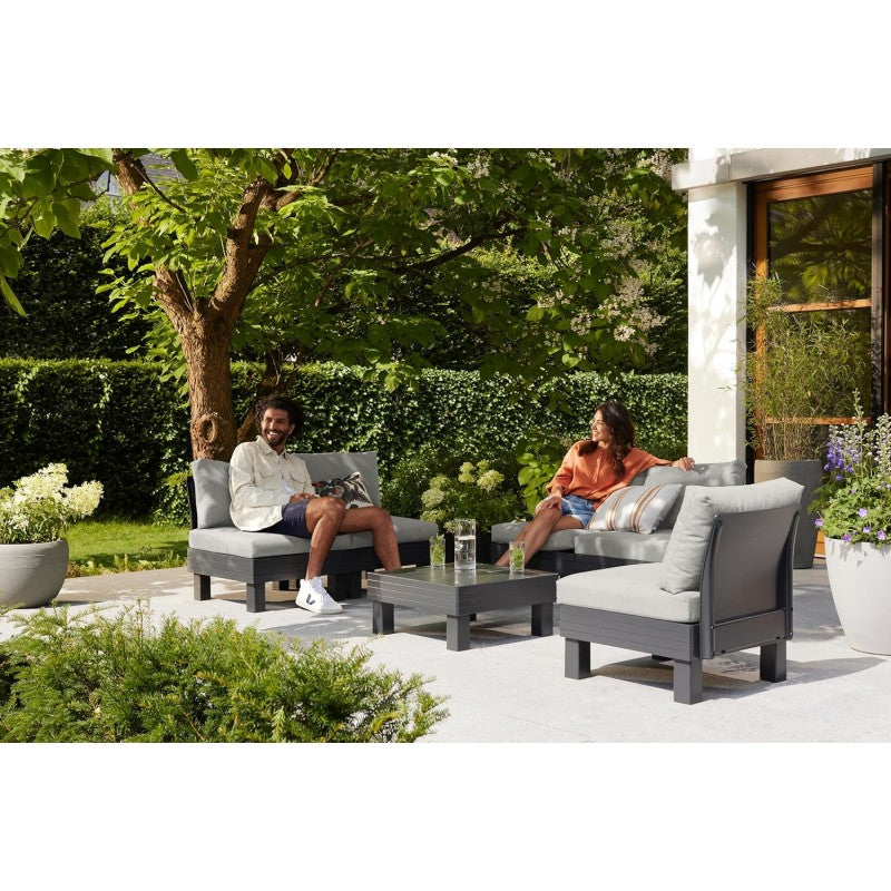 Elements Lounge Set 5 Posti Grafite