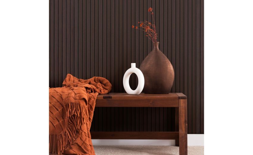 Set 10 Pannelli Decorativi effetto legno dogato in PVC H280x30x1cm | OX Zeroper