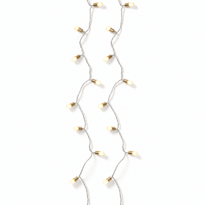 Luci LED Vintage Bianco Caldo con Cavo Bianco 11,9 m | Kaemingk - Perrone Shop
