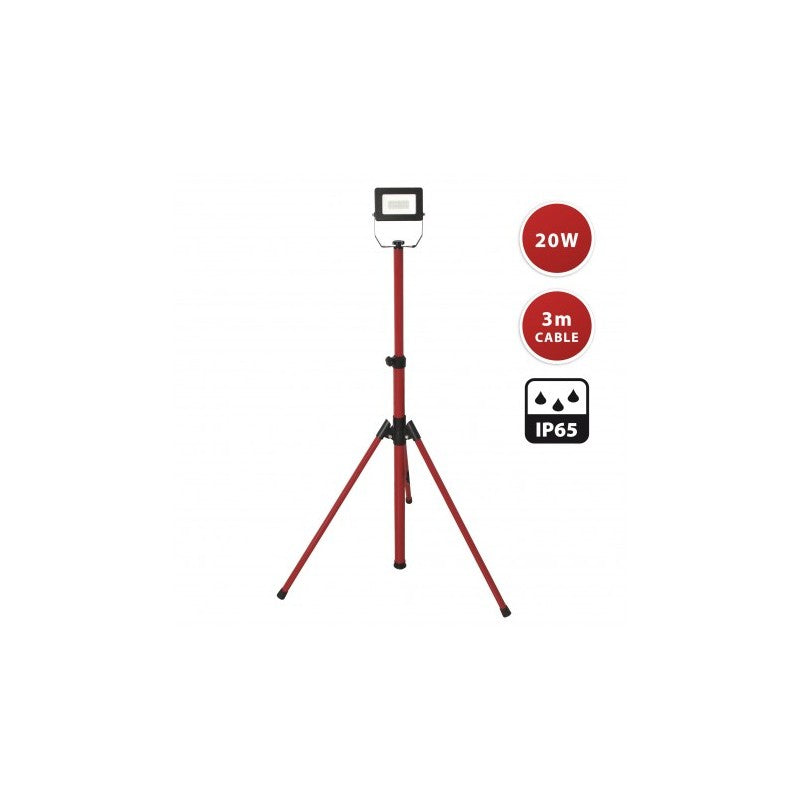 Faro Led 20w con trepiede metallico