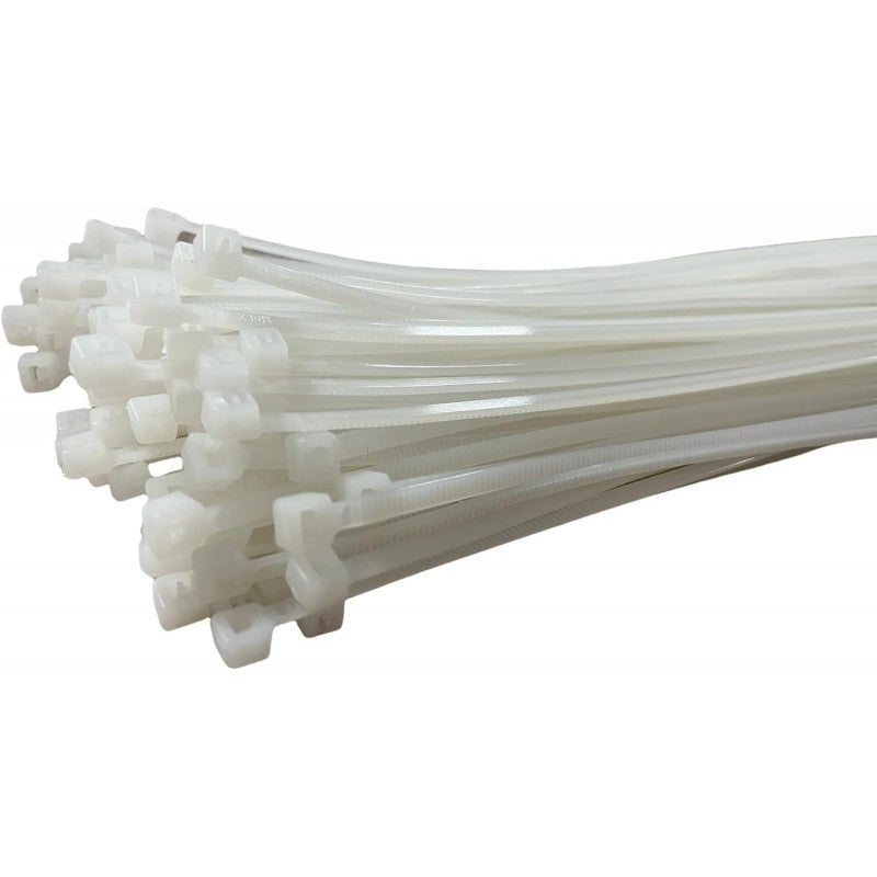 Fascette Di Cablaggio Bianche - 100 Pz