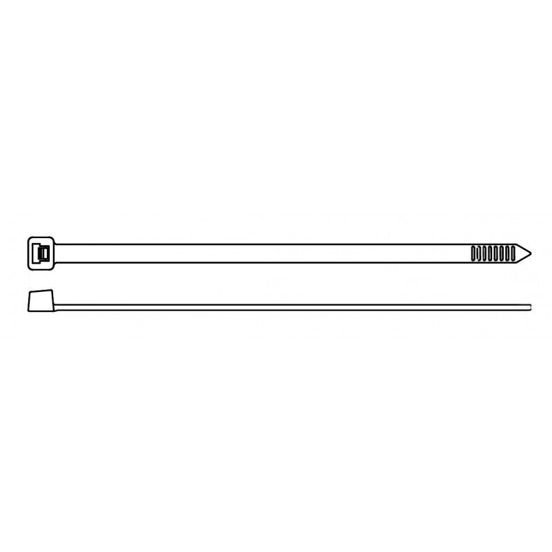 Fascette di Cablaggio Nere - 100 Pz