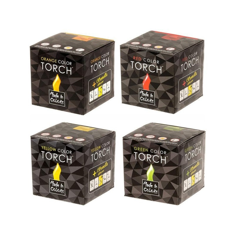 Fiaccola colorata citronella colori vari