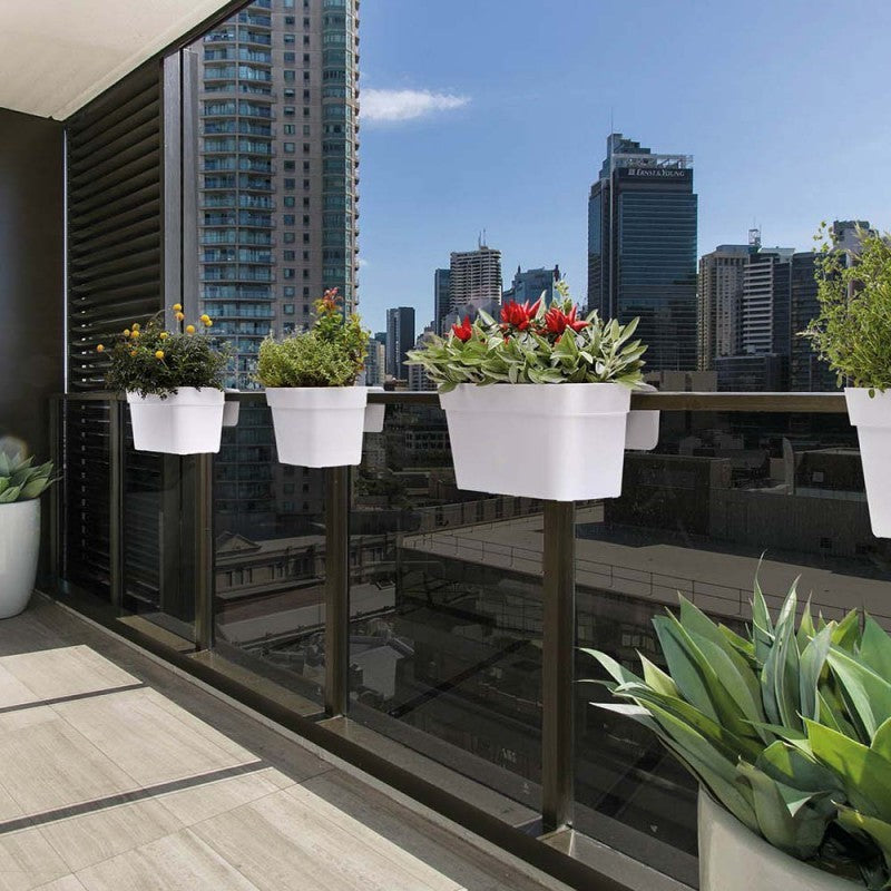 Fioriera da esterno antracite Arke' Balcony Nicoli