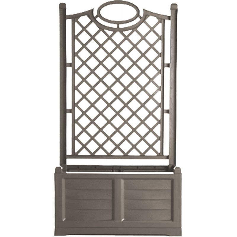 Fioriera con grigliato in plastica 80x42,5x150h cm Bama