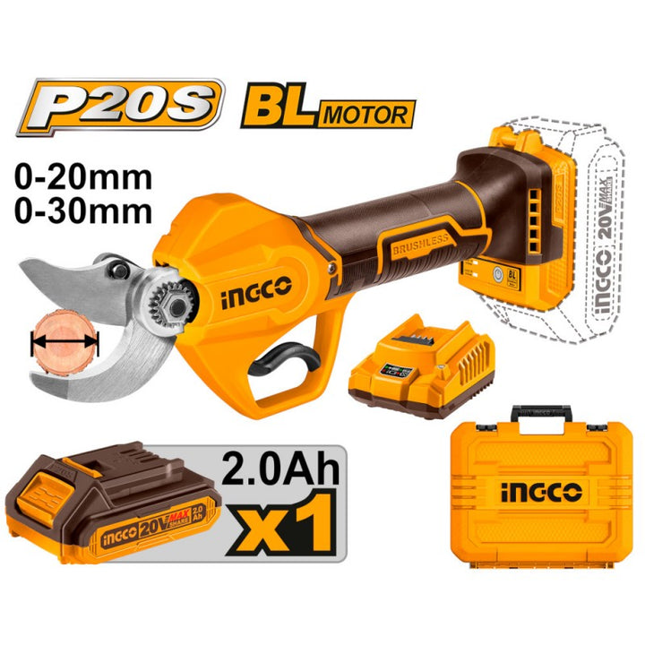Forbici Da Pota Brushless A Batteria 20v D20-30mm