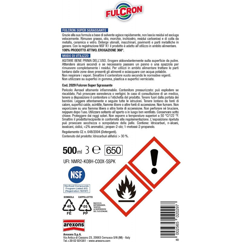 Fulcron Super Sgrassatore 500ml