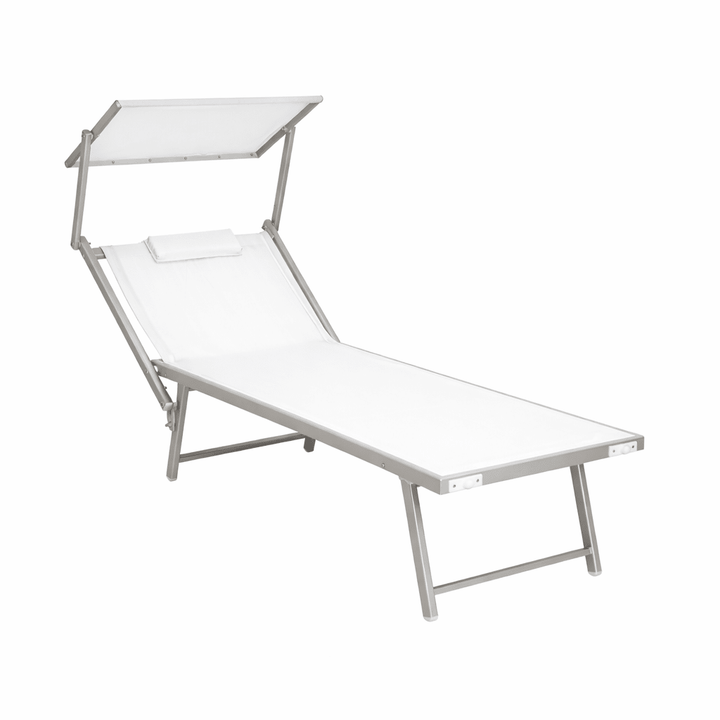 Lettino prendisole bianco Spiaggia Pro Xone - Perrone Shop