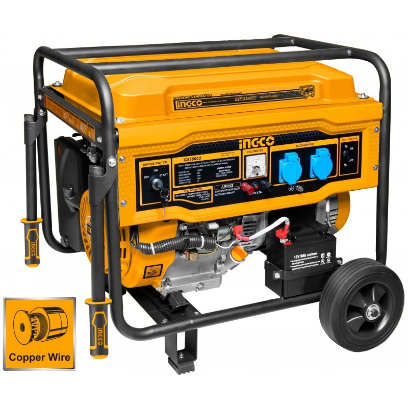 Generatore di corrente a benzina 5,5 KW Ingco