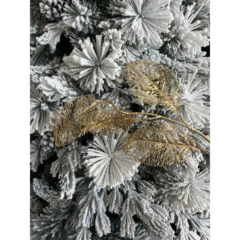 Ghirlanda Foglie Oro 190cm