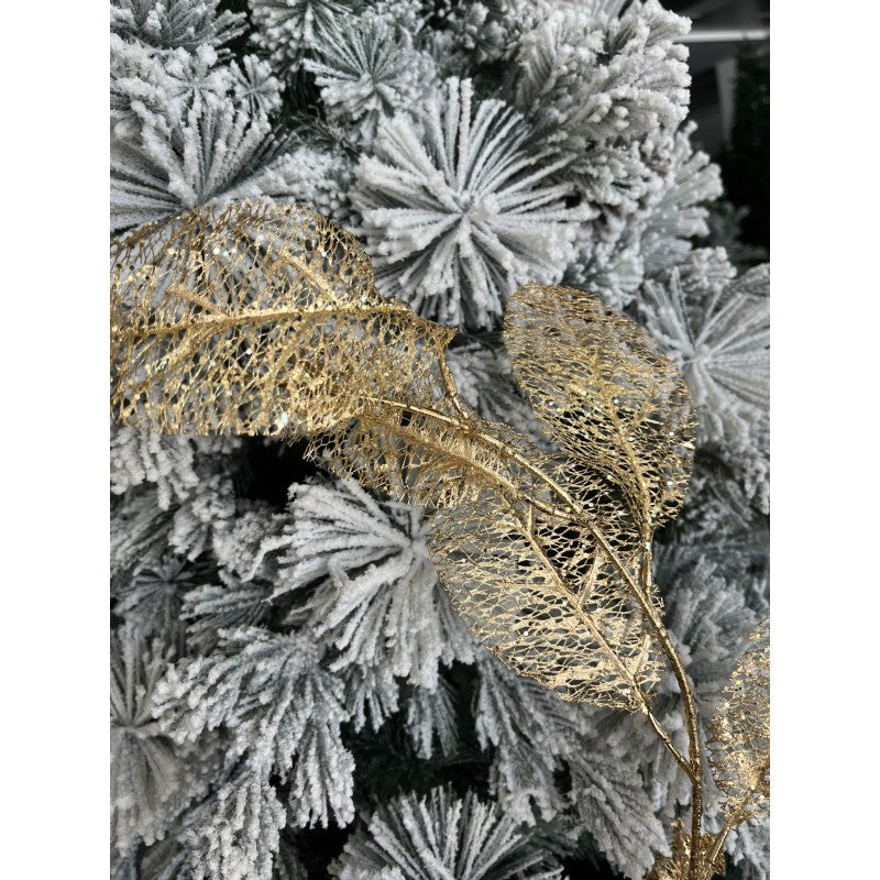 Ghirlanda Foglie Oro 190cm