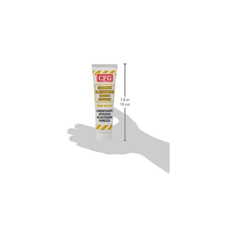 Grasso alimentare inodore bianco tubo ml125