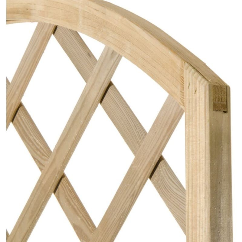 Grigliato in legno impregnato ad arco Verdelook