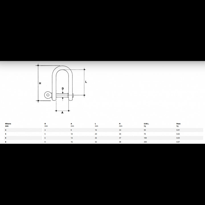 Grillo diritto inox 316