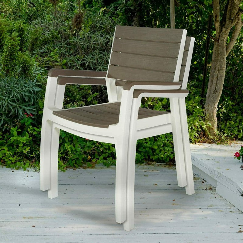 Poltrona da giardino cappuccino/bianco Harmony Keter