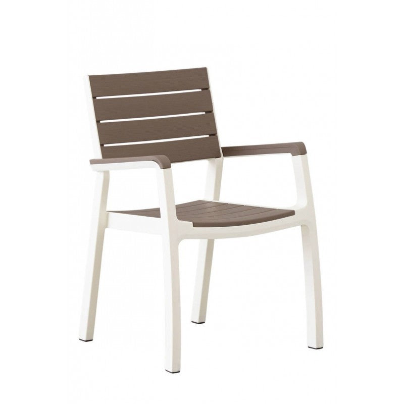 Poltrona da giardino cappuccino/bianco Harmony Keter