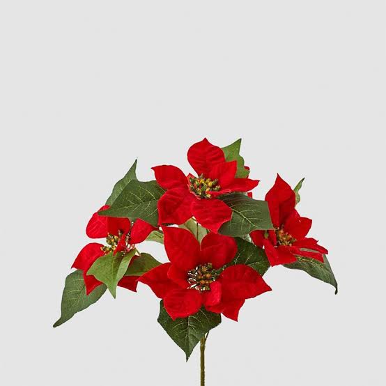 Stella di Natale artificiale rossa H30cm | EDG - Perrone Shop