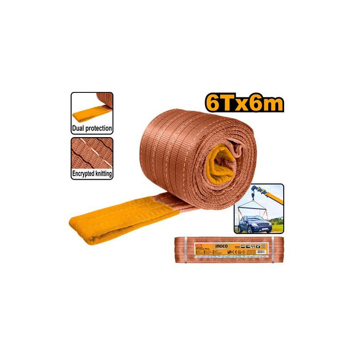 Fascia di Sollevamento 6T × 6m Professionale - Perrone Shop