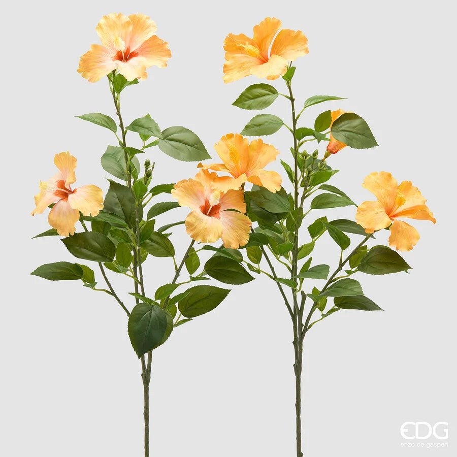 Ramo Hibiscus artificiale H90cm | EDG - Perrone Shop