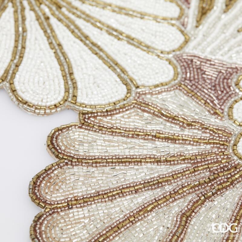 Runner con Conchiglie Bianco e Oro - Perrone Shop