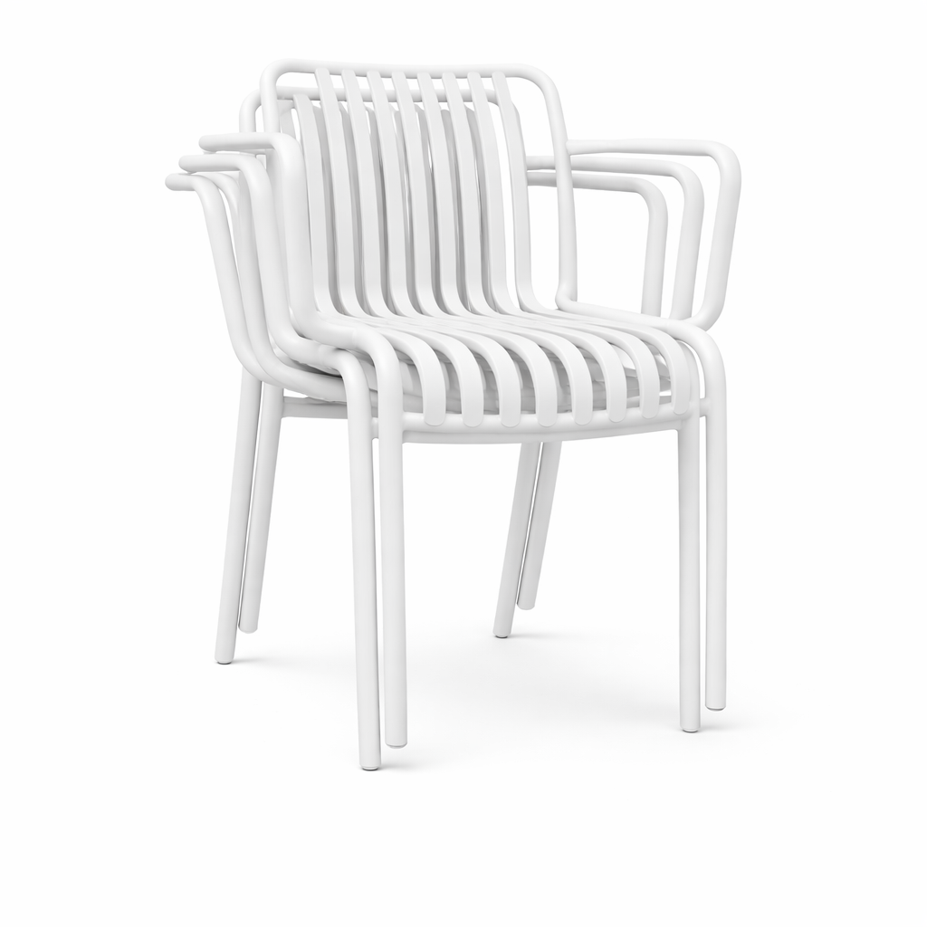 Sedia da giardino con braccioli in polipropilene colorata Ines Xone