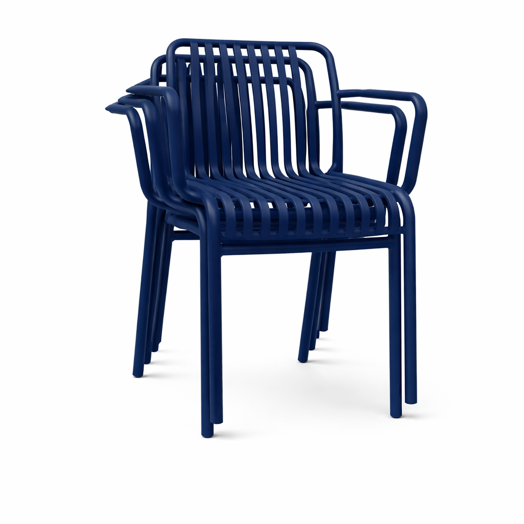 Sedia da giardino con braccioli in polipropilene colorata Ines Xone