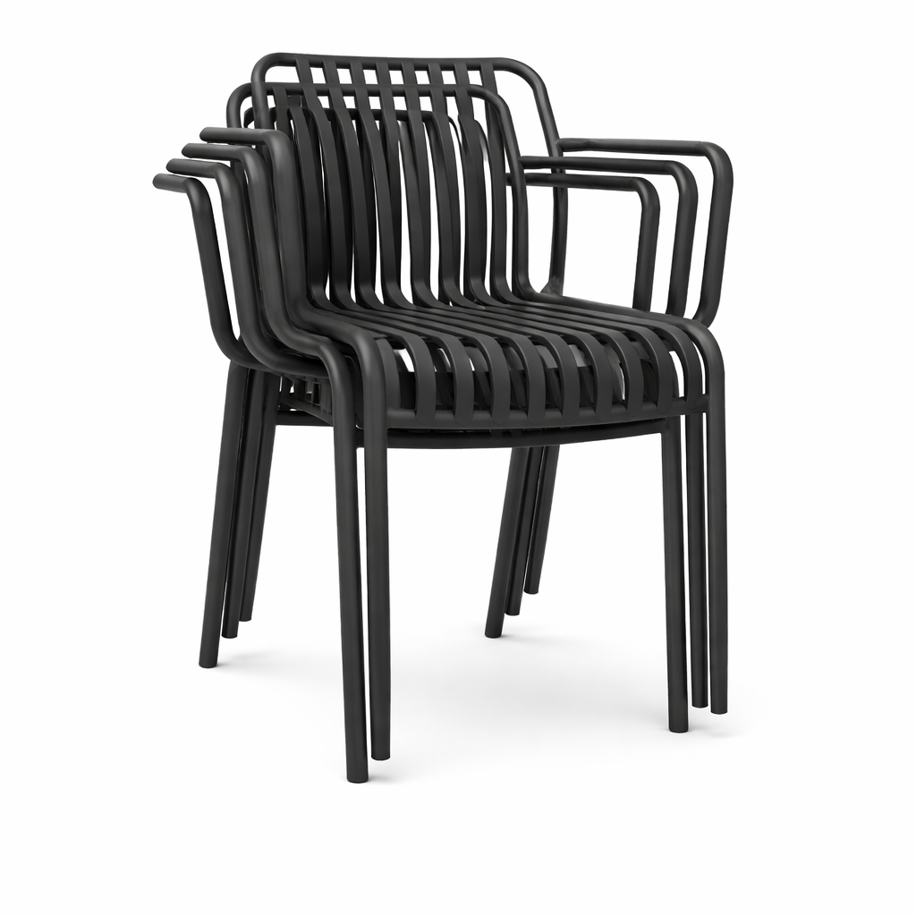 Sedia da giardino con braccioli in polipropilene colorata Ines Xone