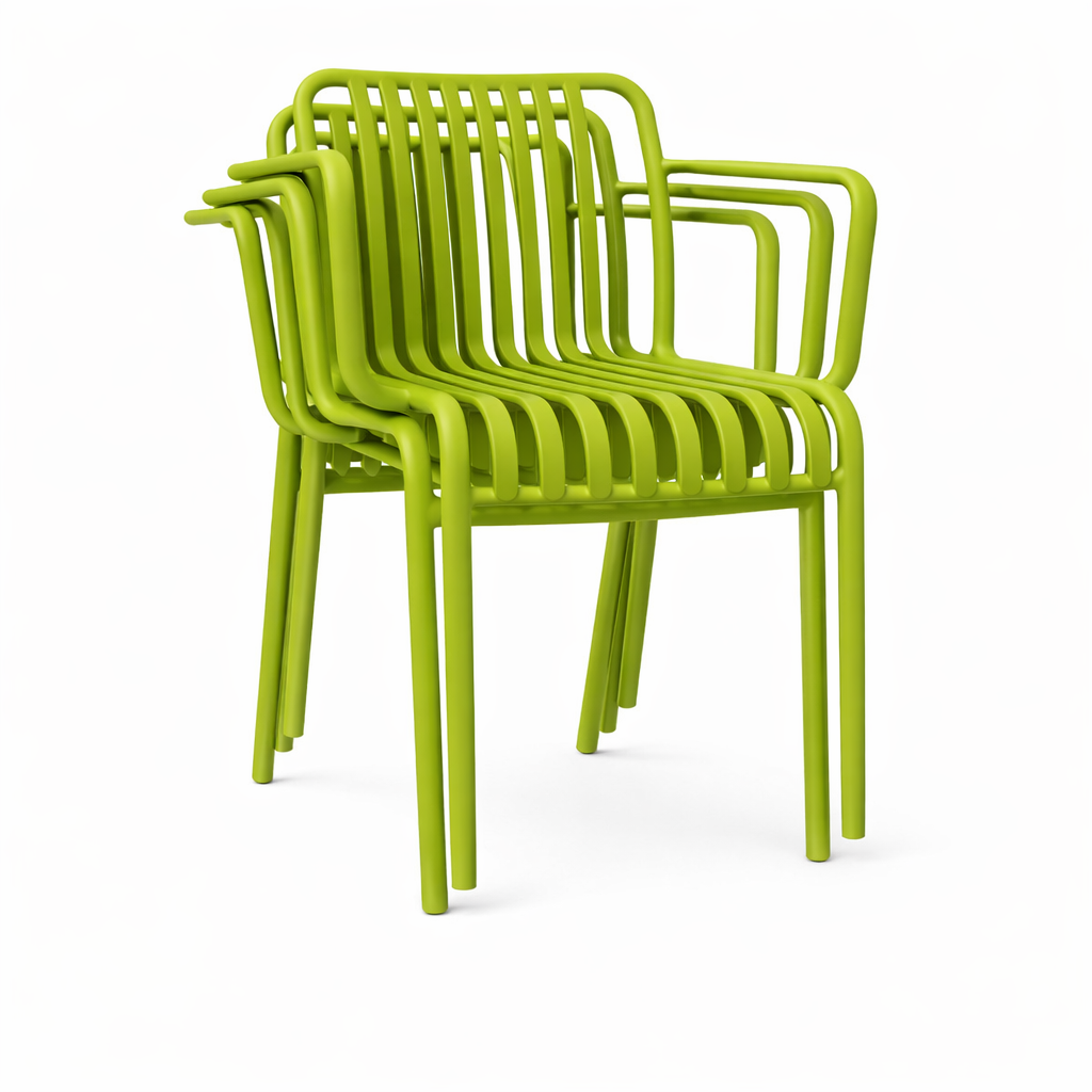 Sedia da giardino con braccioli in polipropilene colorata Ines Xone