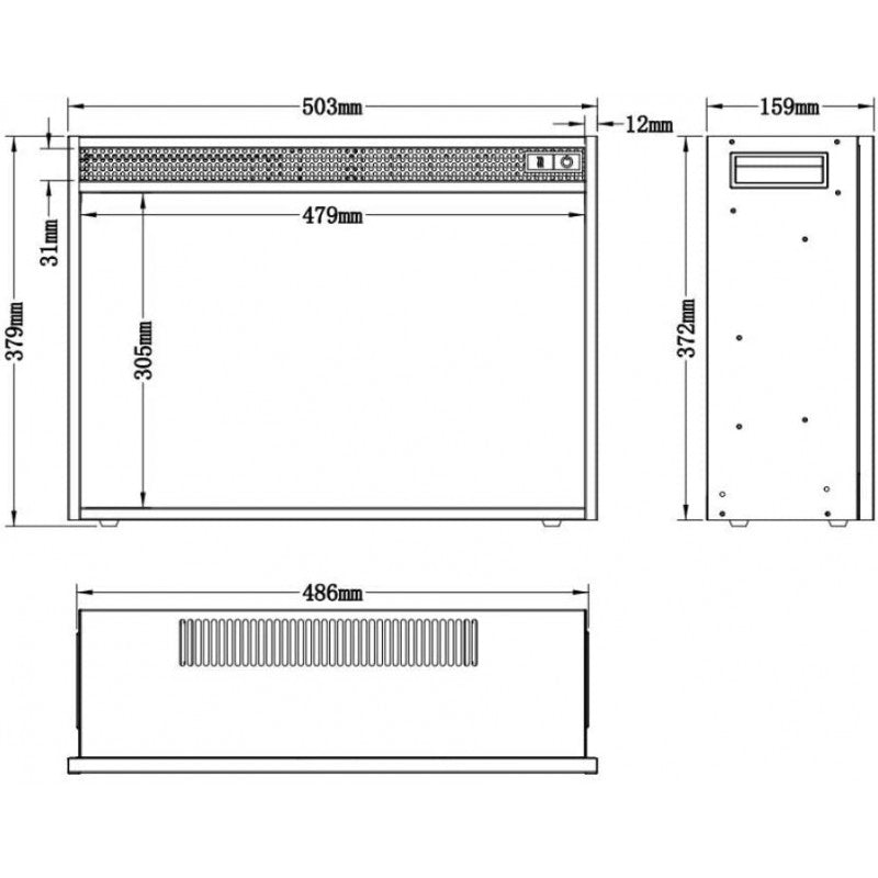 Inserto per camino elettrico Xone