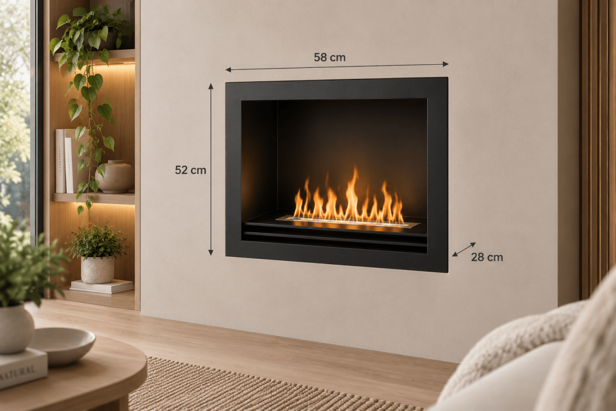 Inserto in metallo per incasso biocamino | Xone - Perrone Shop