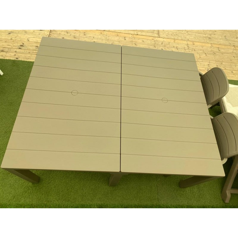 Tavolo da giardino doppio cappuccino Julie