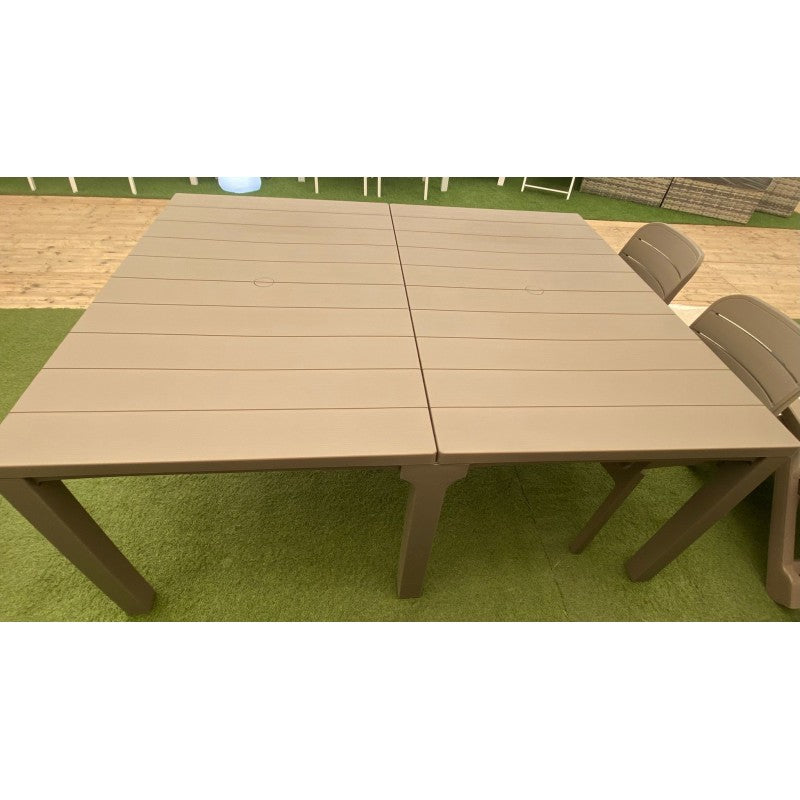 Tavolo da giardino doppio cappuccino Julie