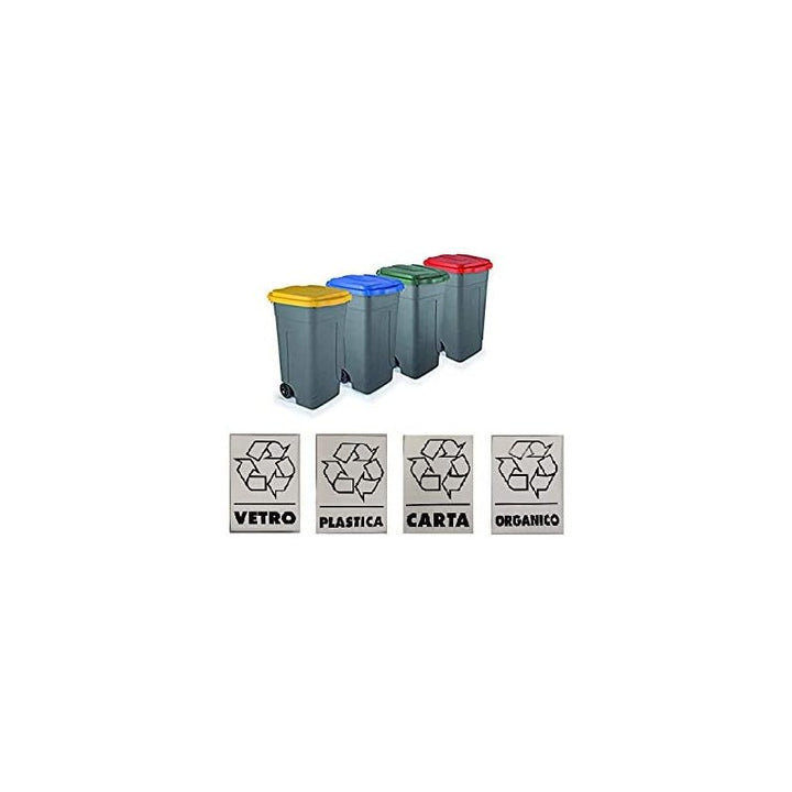 Kit 4 bidoni raccolta premium