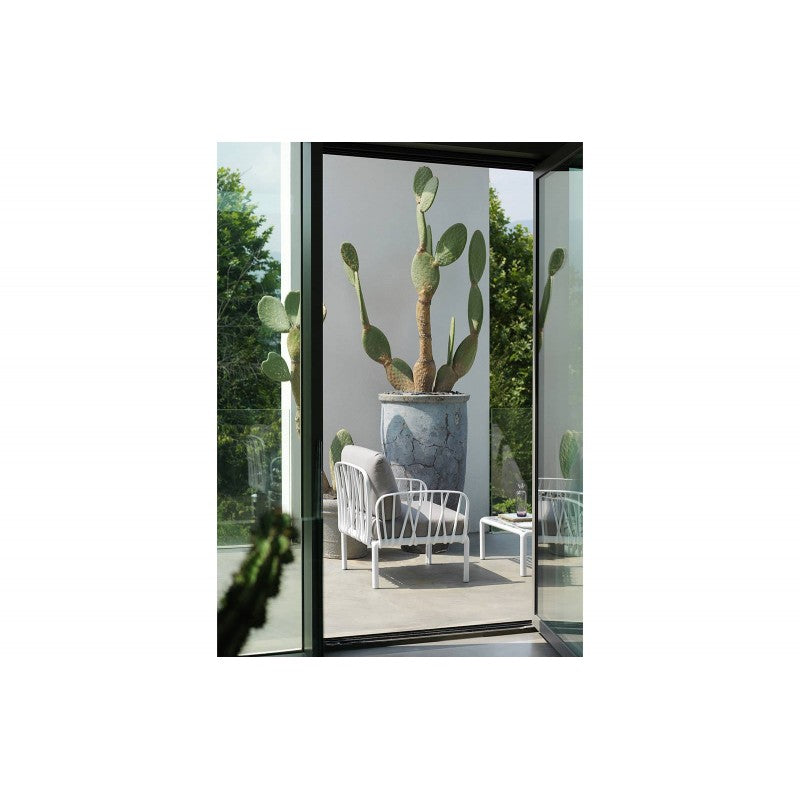 Divano modulare da esterno bianco e grigio Komodo 5 Nardi