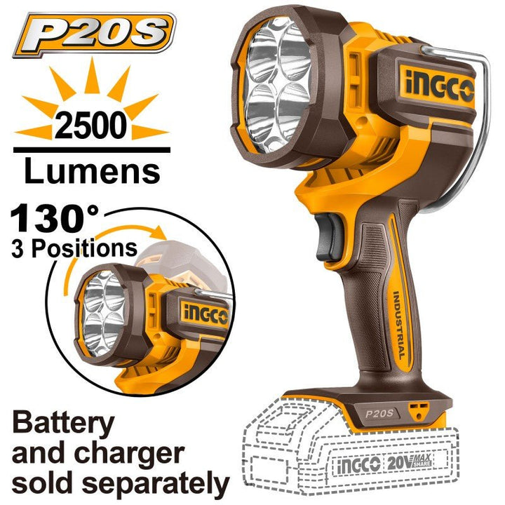 Lampada da lavoro 2500 Lumens nuda - Perrone Shop