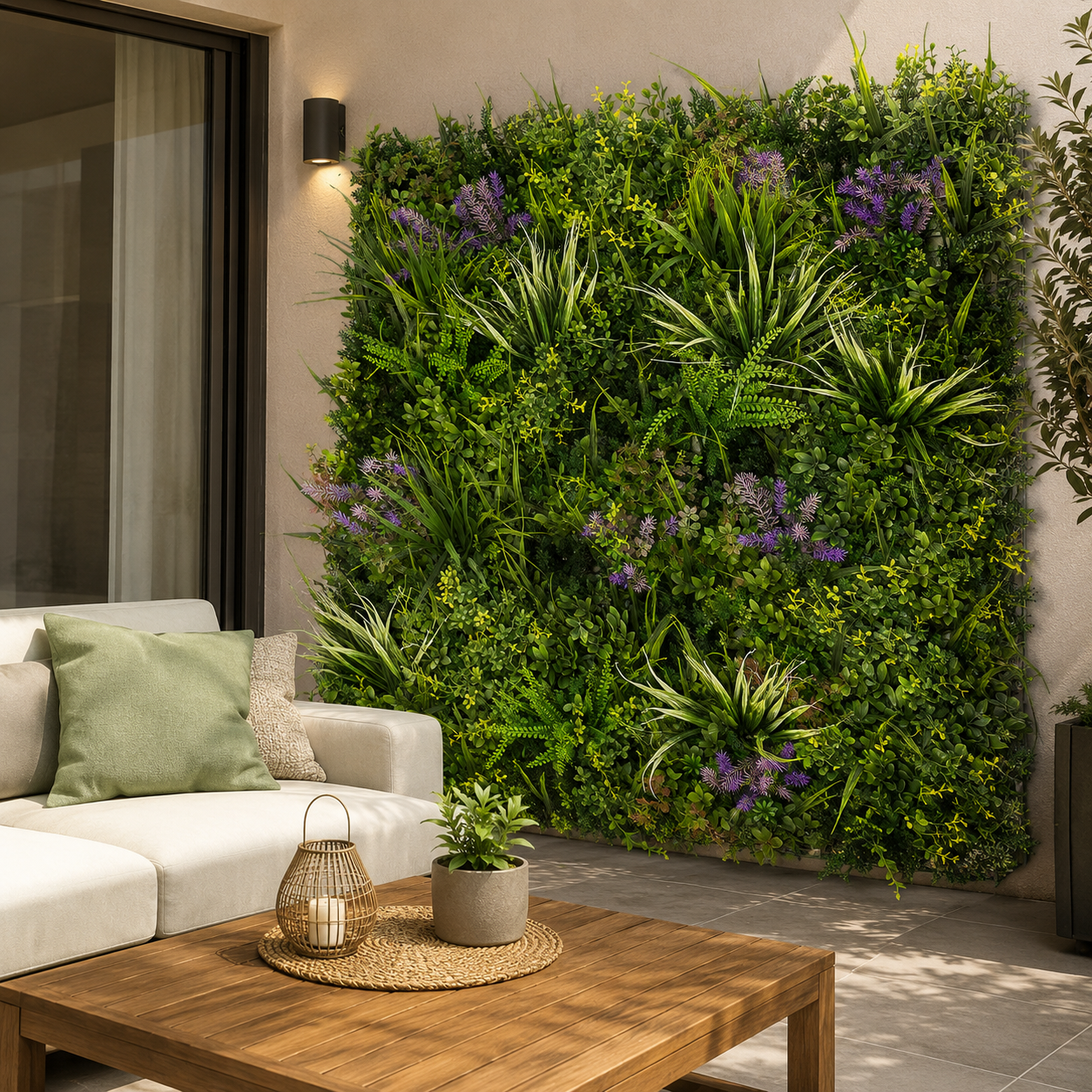 Siepe Artificiale 3D Lavanda 100x100 cm | Xone