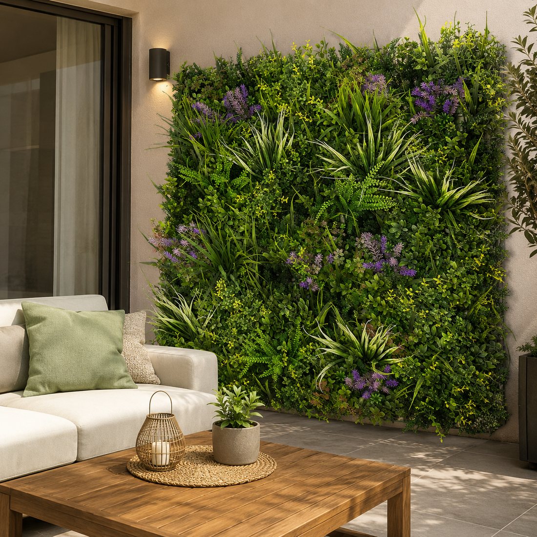 Siepe Artificiale 3D Lavanda 100x100 cm | Xone