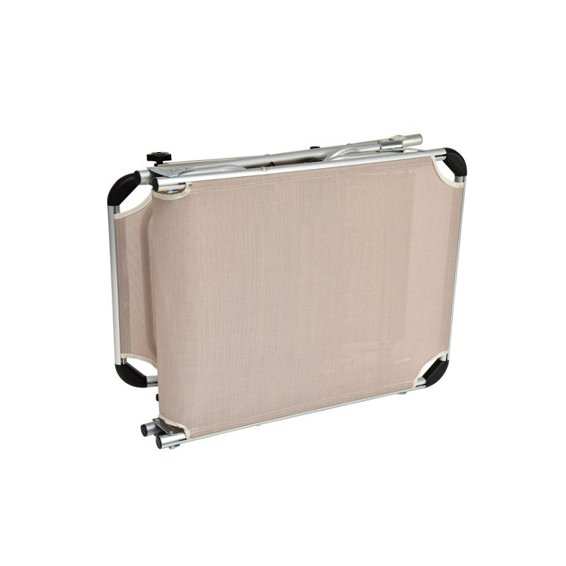 Lettino prendisole pieghevole beige Xone