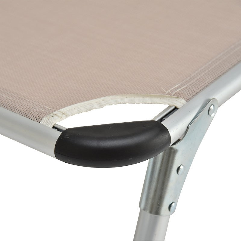 Lettino prendisole pieghevole beige Xone