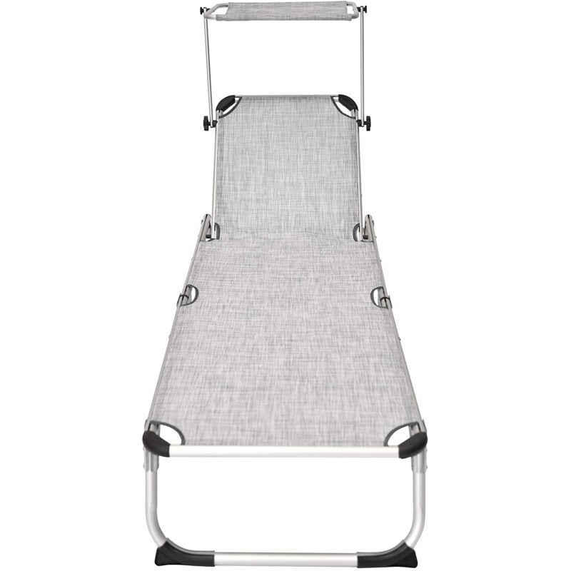 Lettino prendisole pieghevole grigio Xone