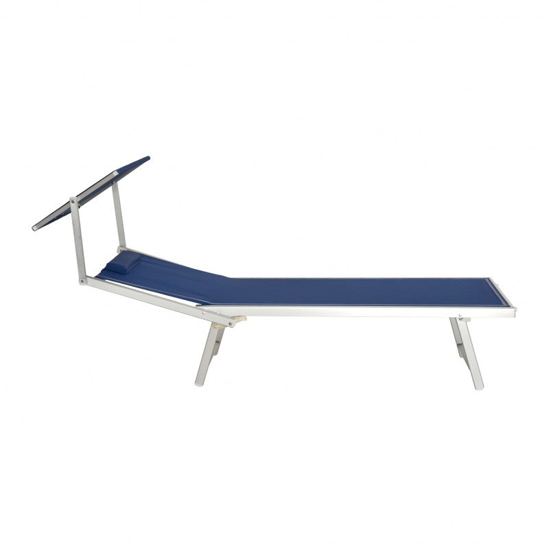 Lettino prendisole blu Spiaggia Pro Xone