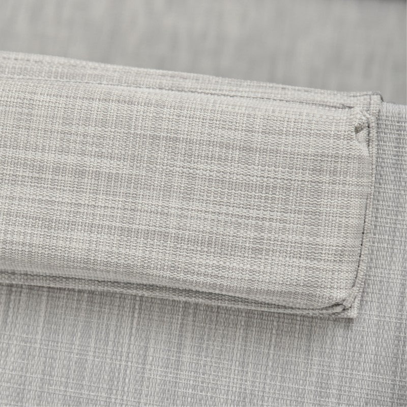 Lettino prendisole grigio Spiaggia Pro Xone