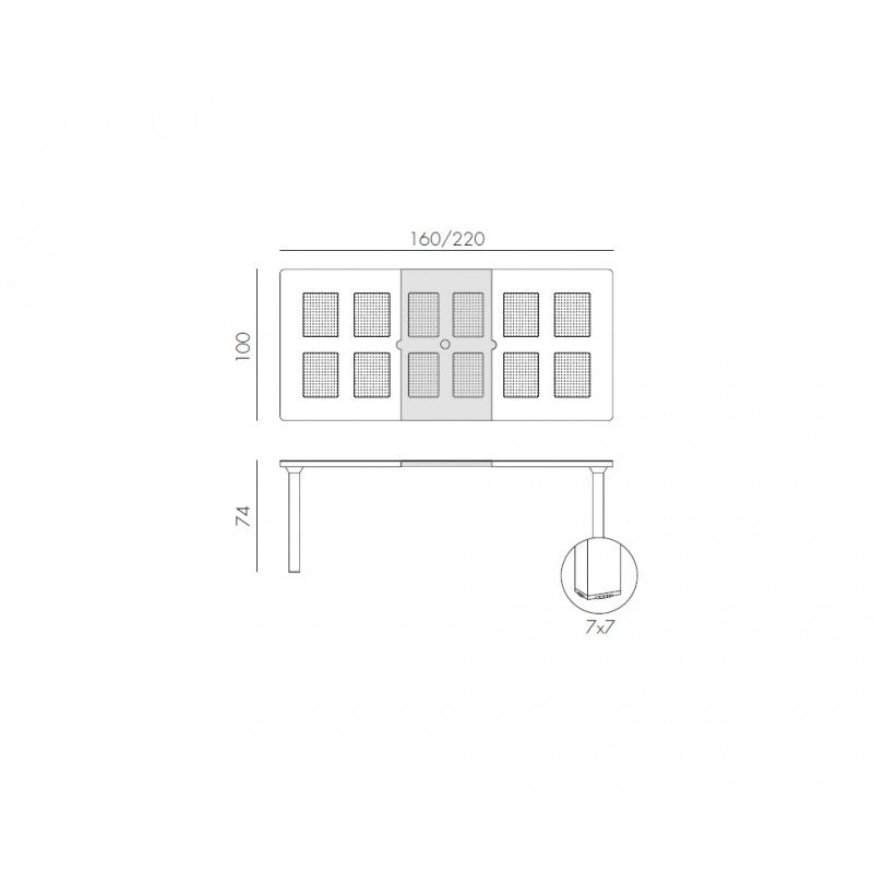 Tavolo da giardino allungabile Levante Nardi